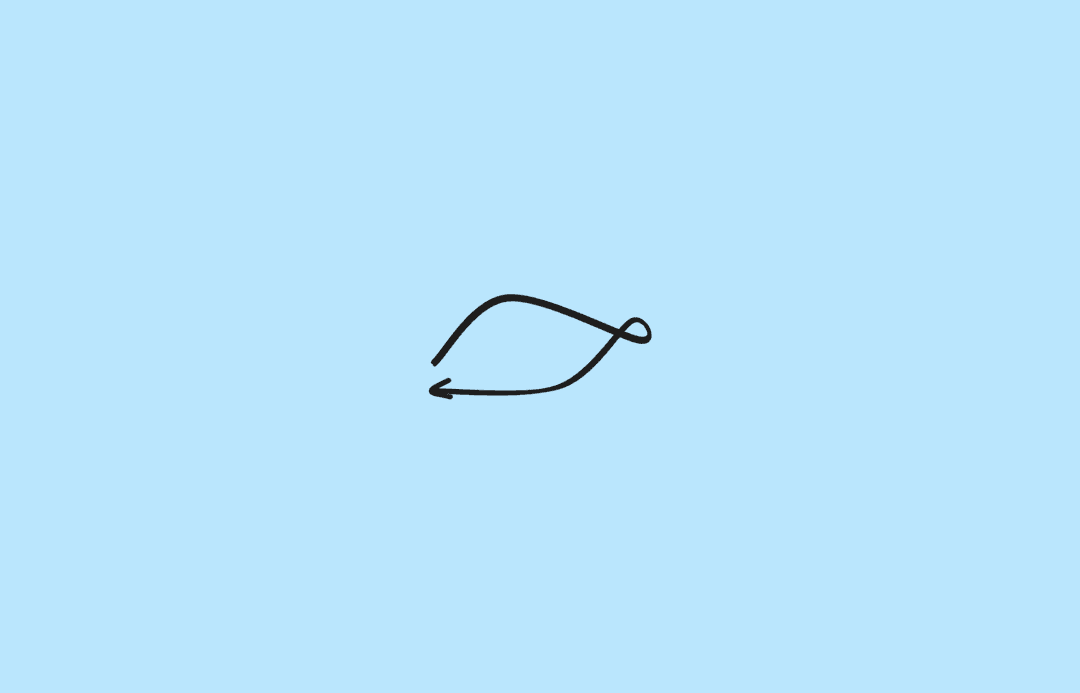 Visual representation of a roundtrip ticket with an unused return flight